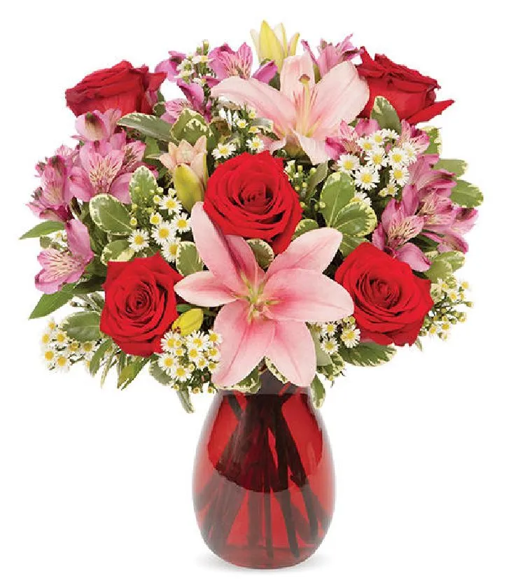 Blushing Blooms Bouquet 