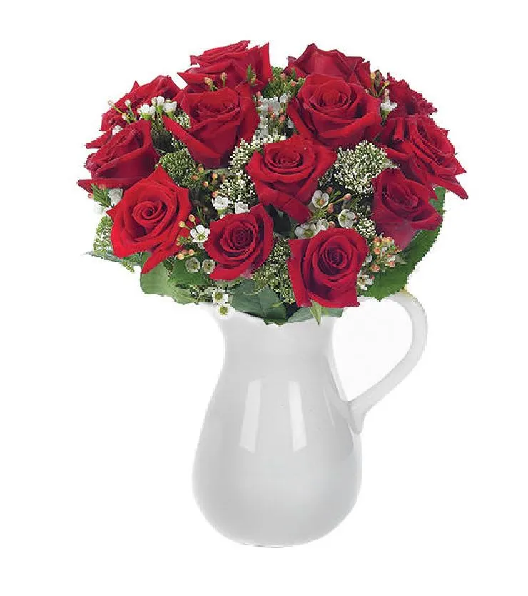 Classic Rose Bouquet in a Pitcher